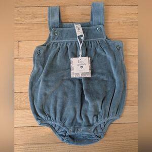 Kate Quinn Velour Overall Romper, NWT Size 18-24 Months